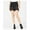 black, variant on Kendall + Kylie Womens Ripped Ruffle Back Denim Skirt, Black, 31
