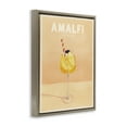 thumbnail image 4 of Stupell Industries Amalfi Italy with Cocktail Food & Beverage Painting Brown Floater Framed Canvas Art Print Wall Art, 17 x 21, 4 of 10