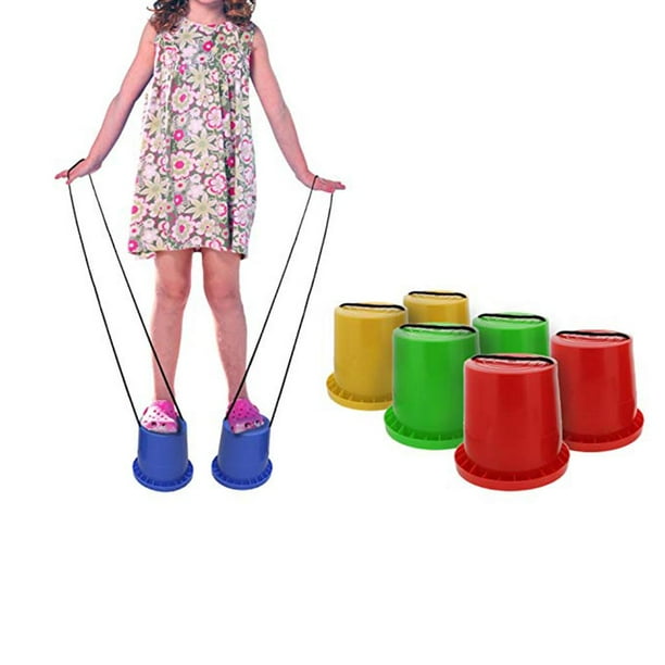 Échasses D'équilibre Pour Enfants – Jeu De Plein Air, Motricité, Coordination, Intégration Sensorielle, Capacité 100 Kg, PP, Lot D'1 Paire