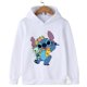 thumbnail image 3 of Sudadera con capucha de Stitch para niños, sudadera Kawaii, nueva ropa informal de dibujos animados de anime a la moda, para niñas y niños, top cálido, 3 of 5