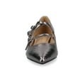 thumbnail image 6 of Journee Womens Gretel Multistrap Buckle Detail Pointed Toe Block Heel Comfort Ballet Pumps, 6 of 9