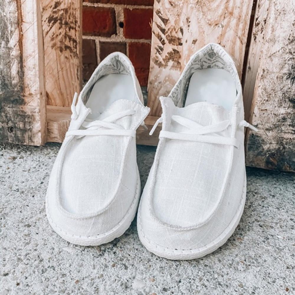 Alvage Women Canvas Loafers Comfortable Casual Flat Shoes Walmart