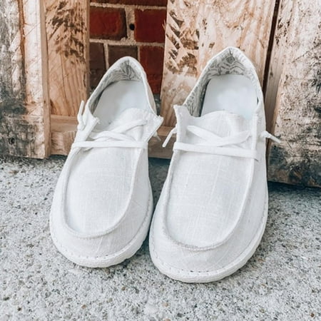 

Women Canvas Loafers Comfortable Casual Flat Shoes