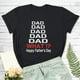 thumbnail image 2 of Camiseta del día del padre Camiseta de manga corta con estampado de letras de verano para hombre y mujer Regalo para el padre Pompotops  hfajkhk132230, 2 of 6