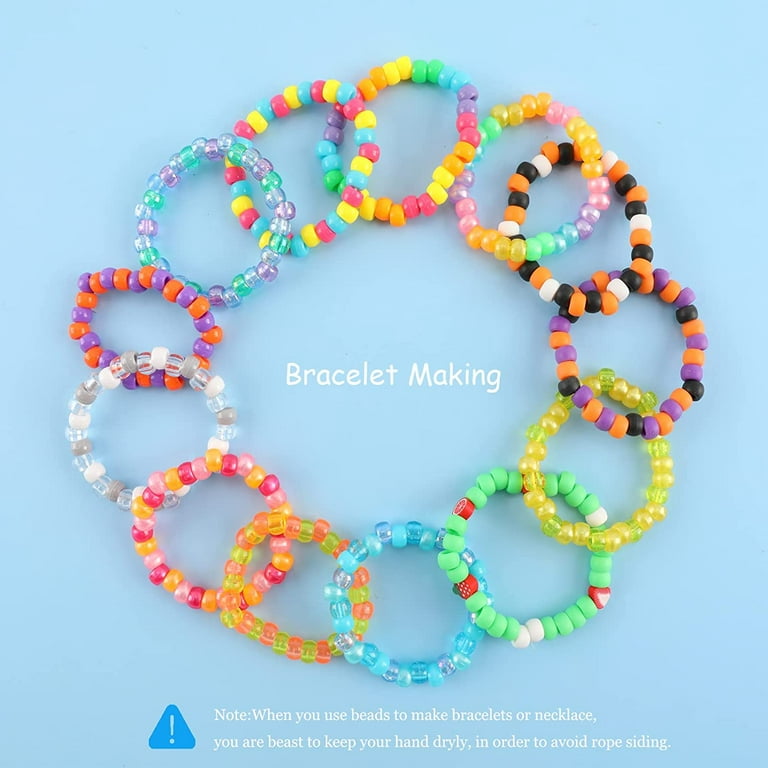 Bead Bracelet Making Kit, Bead Friendship Bracelets Kit with Pony Beads  Letter Beads Charm Beads and Elastic String - AliExpress