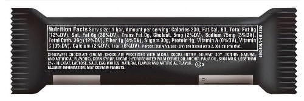 Milky Way Midnight Dark Chocolate Pack of 12 Candy Bar, 1.76 oz.