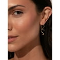 thumbnail image 4 of GOSFRY Spiral Threader Earrings for Woman Smooth Drop Earring 14K Gold/Silver/Rose Plated Twisted Dangle Trendy Jewelry Gifts, 4 of 8