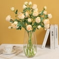 thumbnail image 4 of Artificial Silk Fake Flowers Leaf Rose Wedding Floral Decor Bouquet, 4 of 8