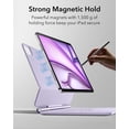 thumbnail image 3 of ESR Keyboard Case Compatible with iPad Air 11" M4/M3/M2 (2026/2025/2024) & iPad Pro 11/Air 5th/4th Gen, Floating Stand & Multi-Touch Trackpad, Purple, 3 of 7