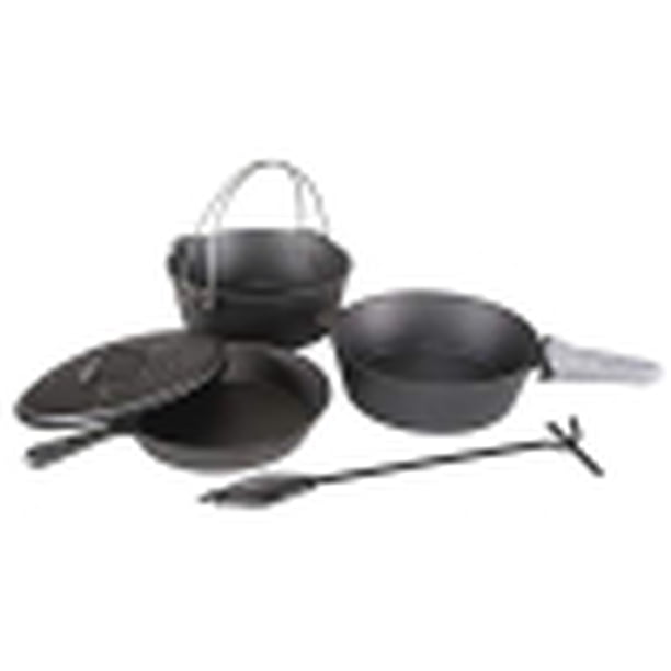 Set de cocina Stansport de hierro fundido previamente sazona