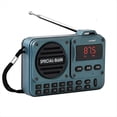 thumbnail image 5 of Radio Digital Portátil con Bluetooth 5.0, Receptor de Radio FM con Pantalla LED, Disco U, Tarjeta TF, Reproductor de MP3 y Altavoz B, 5 of 5
