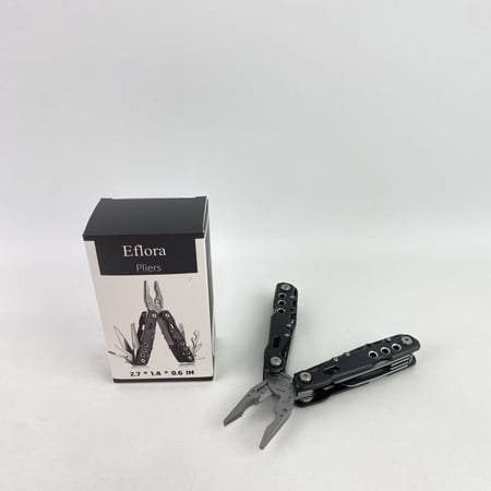 Eflora Pliers Multitool Pliers Pocket Knife Camping Tool Hiking Gear 14 in 1 Multi Tool Knife Pliers Saw Bottle Opener Safety Lock Nylon Sheath Multitool