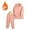 Pink Water Wave, variant on Godderr 2PCS Baby Kids Girls Boys Tracksuit Outfit Hooded Solid Color Sweatshirt Tops and Jogger Pants Two-Piece Set Fall Winter Padded Clothing 1-7 Years