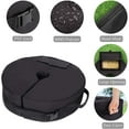 thumbnail image 2 of Bolsa de peso para sombrilla de patio, soporte de base de arena desmontable redondo de 46 cm, bolsa de peso para sombrilla resistente a la intemperie, se adapta a voladizo desplazado, paragüero o, 2 of 5