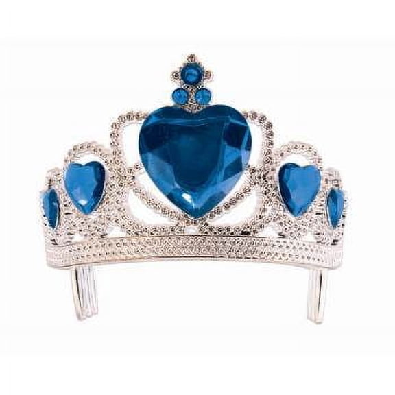 ROYAL BLUE HEART TIARA