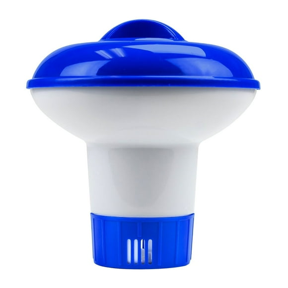 PVCS Distributeur de Pastilles de Chlore et Brome Flottant Ajustable pour Piscine
