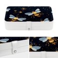 thumbnail image 4 of Honeybee PU Leather Bracelet Holder Jewelry Organizer Box with Removable Compartment - Portable Organize Storage Case, 4 of 6