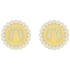 Swarovski Lucky Goddess Clip Earrings - White - Gold Plating