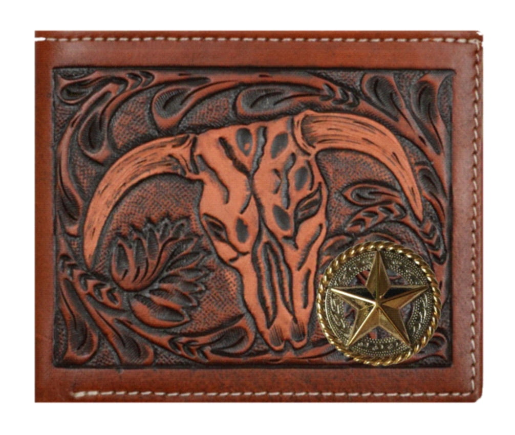 Custom Texas Bass Fishin Long Wallet with Distressed Texas Lone Star Flag