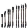 thumbnail image 1 of Varilla De Enlace RC De Metal, Varilla De Enlace RC Resistente Al Desgaste, Resistente Al Desgaste, Color Titanio + Metal Negro Para Accesorio RC Axial SCX10 II 90046 90047 1/10 RC OTVIAP RC Car Link Rod, 1 of 8