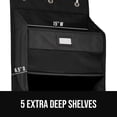 thumbnail image 4 of GORILLA GRIP Over Door Organizer Holds 50lbs 5 Shelf Hanger for Bedroom, Bathroom 58x15 Inches Black, 4 of 9