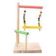 thumbnail image 1 of Miangastore Bird Entertainment Bird Perch Stand Parrot Stand Wood 1pc, 1 of 8