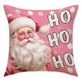 thumbnail image 1 of Funda de almohada navideña de 45CM, cubierta de cojín con dibujos animados de Papá Noel, muñeco de nieve, árbol de Navidad, decoración del hogar, 2024 poliéster, 1 of 4