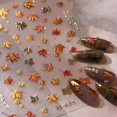 thumbnail image 1 of Pegatinas de uñas Tnbuokas Maple Leaf 5D autoadhesivas para uñas de otoño, 1 of 7