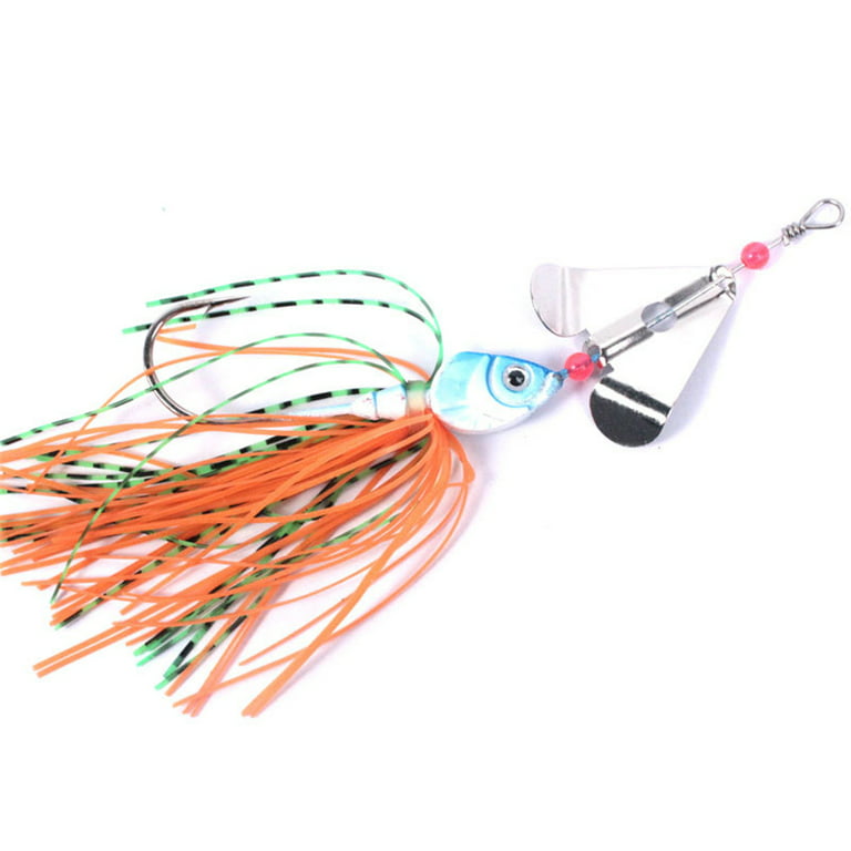 Fishing Lure Set Spinner Bait With Bead Sequin Beard Pike Fishing