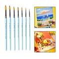 thumbnail image 4 of Juego de pinceles de pintura BLESIY 7 Uds. con mango de madera azul, 4 of 8