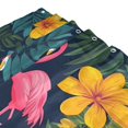 thumbnail image 3 of Yayeee Shower Curtain with Hooks 72"x72" Waterproof Fabric Bathroom Hanging Decor, Yellow Floral Flamingo, 3 of 5