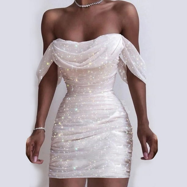 Fashion Clearance Feltree Women Sexy Solid Off Shoulder Yarn Mesh