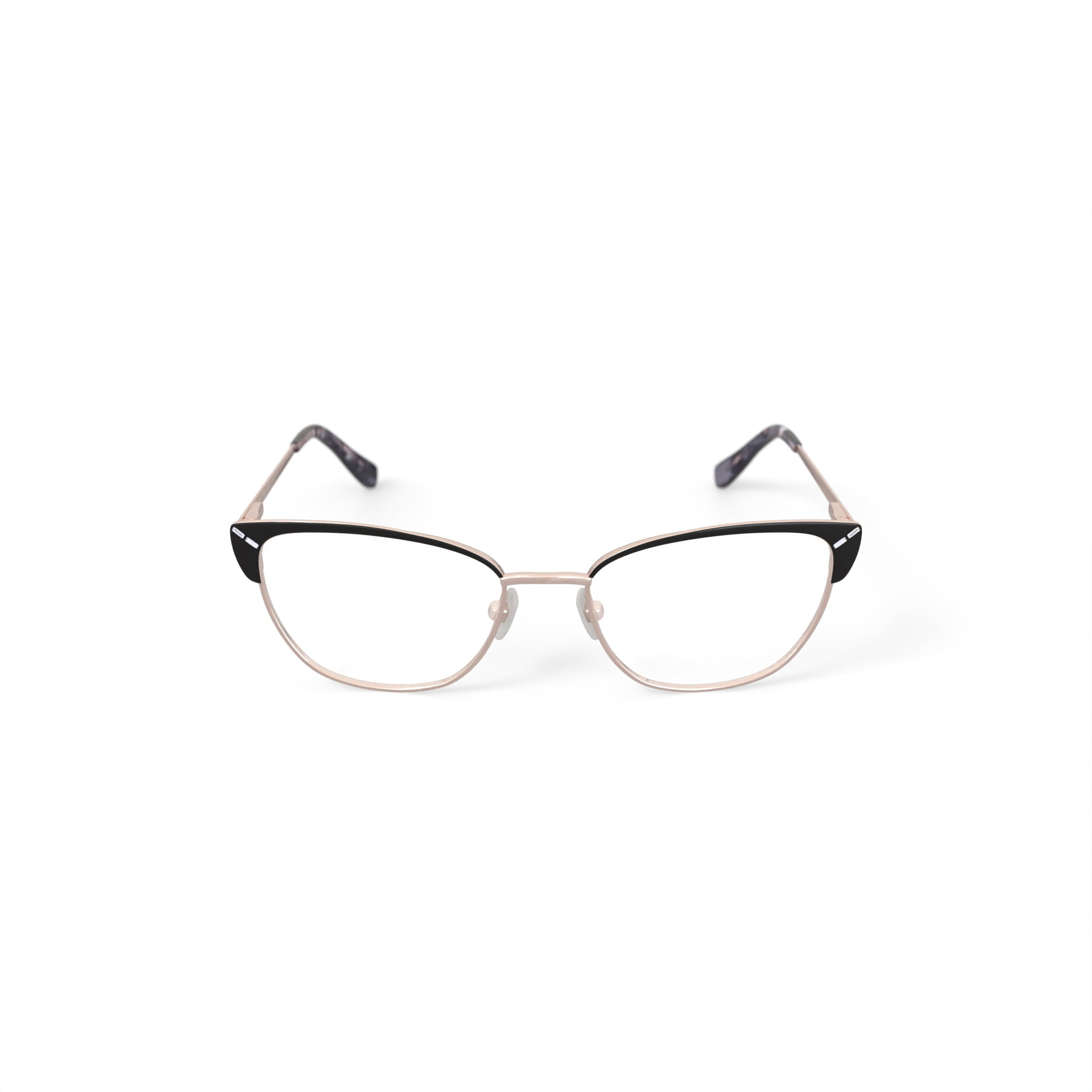 Oscar Women's OSL765 Prescription Eyeglasses with Case, Black