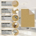 thumbnail image 3 of Ottomanson Solid Indoor Doormat 2'3" x 3' - Non Slip Low Pile Area Rug for Entryway, Beige, 3 of 11