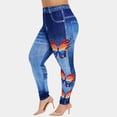 thumbnail image 2 of Bescita Women'S Plus Size Casual Imitation Cowboy Leggings Elasticity Slim Cropped Pants, 2 of 5