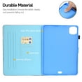 thumbnail image 5 of New Apple iPad Pro 11 Case 2020, Allytech PU Leather Slim Shell Multi Angle Viewing Stand Smart Cover Auto Sleep Wake Shockproof Protection Case for Apple iPad Pro 11 2nd Gen,Pattern, 5 of 5
