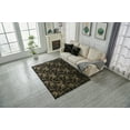 thumbnail image 7 of Lily Luxury Chinchilla Faux Fur Abstract Gilded Rectangular Area Rug, 7 of 7