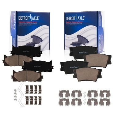 Detroit Axle - Brake Pads for Toyota Camry Avalon Lexus ES350 ES300h, Front & Rear Ceramic Brake Pads Set Replacement