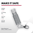 thumbnail image 4 of SABRE Jeweled Pepper Spray with Snap-Clip Keychain, Silver, 1 Count, Pocket Pepper Sprays, 4 of 9