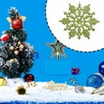 thumbnail image 4 of Advancent 12 piezas de decoración de copos de nieve de Navidad portátiles para interiores y exteriores, decoración para sala de estar, adorno Kits de decoración para fiestas Verde, 4 of 6