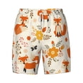 thumbnail image 5 of Rocae Flower Fox for Men's Swim Trunks Quick Dry With Two Side Pockets and One Lined Patch PocketLarge, 5 of 9