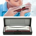 thumbnail image 3 of Musical Instrument, Portable 10-Hole Harmonica, Strong Waterproof For Professional Beginners White,Blue,Orange,Red,Black, 3 of 8