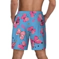 thumbnail image 3 of Kdxio Girl Butterfly Print Men'S Swim Trunks With Compression Liner 7 Inch Inseam Quick Dry Swim Shorts, 3 of 7