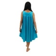 thumbnail image 4 of Venice Womens' Silky Looking Embroidered Nightgown 06 XX-Large Steel Blue, 4 of 5