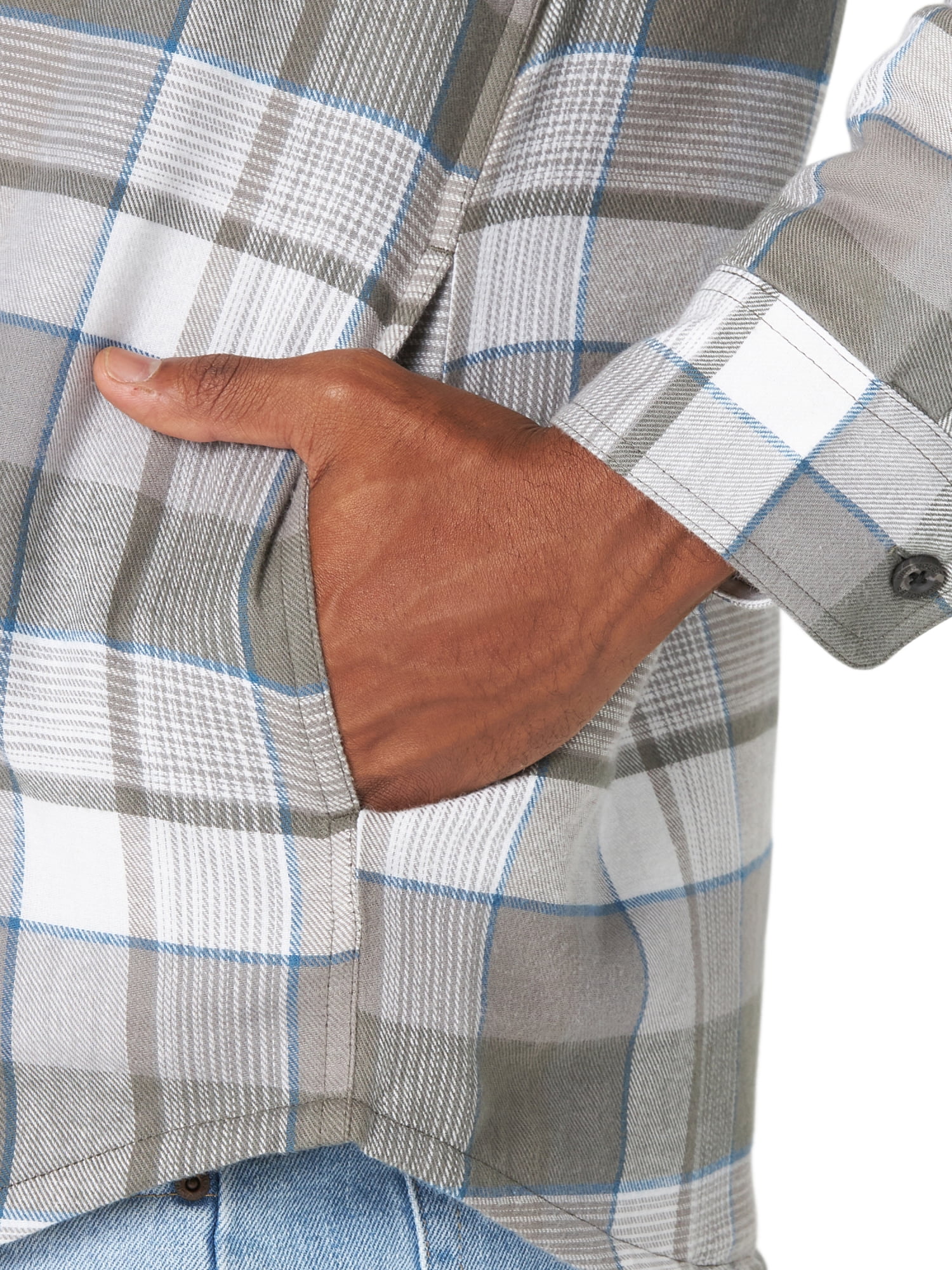 Steken Adelaide Cursus Wrangler Men's Quilted Lined Shirt Jacket - Walmart.com