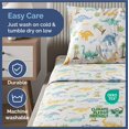 thumbnail image 6 of CGK Linens 4-Piece Cute & Cozy Kids Sheet Set - Queen Size Kids Bedding With Vibrant Designs For Boys, Girls, Teens, Toddler, Roaring Dinos, 6 of 7