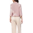 thumbnail image 3 of INSPIRE CHIC Cropped Blazers for Women 3/4 Sleeve Lapel Collar One Button Suit Jacket Blazer Business Casual XL Dark Pink, 3 of 6
