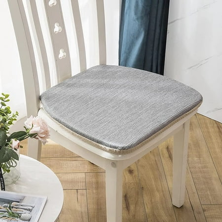 

XMXHMWHC Chair Pads and Cushions for Dining Chairs 18x15 Individual Chair Pads for Dining Chairs Set of 2 Seat Cushions for Kitchen Chairs with Ties Washable and Detachable Chair Cushions Grey
