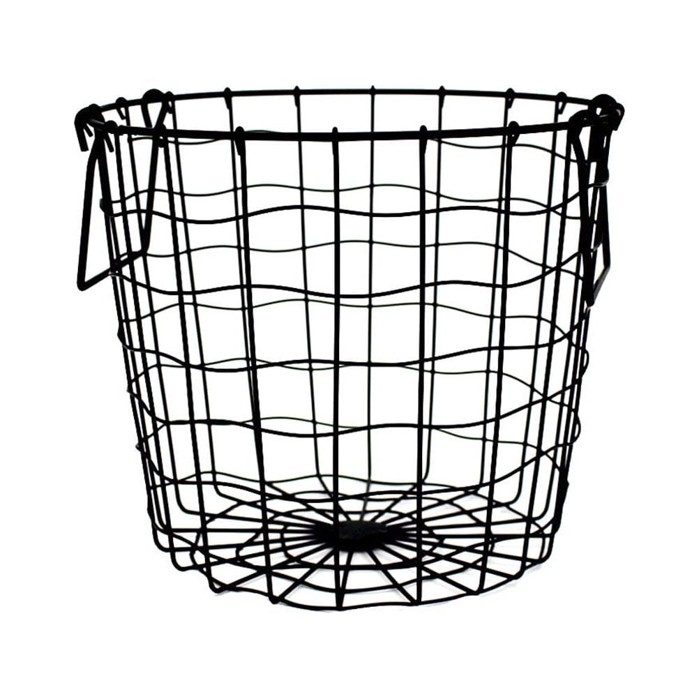 AURARMLET 1Pcs Laundry Hamper for Home Use Wrought Iron Black Design