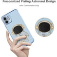 thumbnail image 2 of for iPhone 11 Case Cute 6D Astronaut Case with Stand Function Luxury Plating Case Cover Slim Fit Soft TPU Shockproof Bumper Protective Electroplated Case for Girls Boys,6.1 inch,Blue, 2 of 12